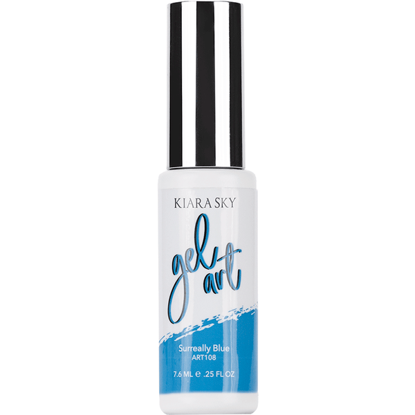 Surreally Blue gel art bottle