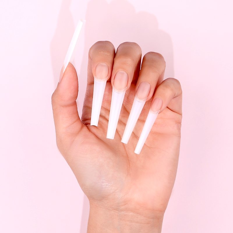 Coffin Nail Tips XXL - Natural | Kiara Sky Professional Nails Coffin Nail Tips XXL - Natural | Kiara Sky Professional Nails
