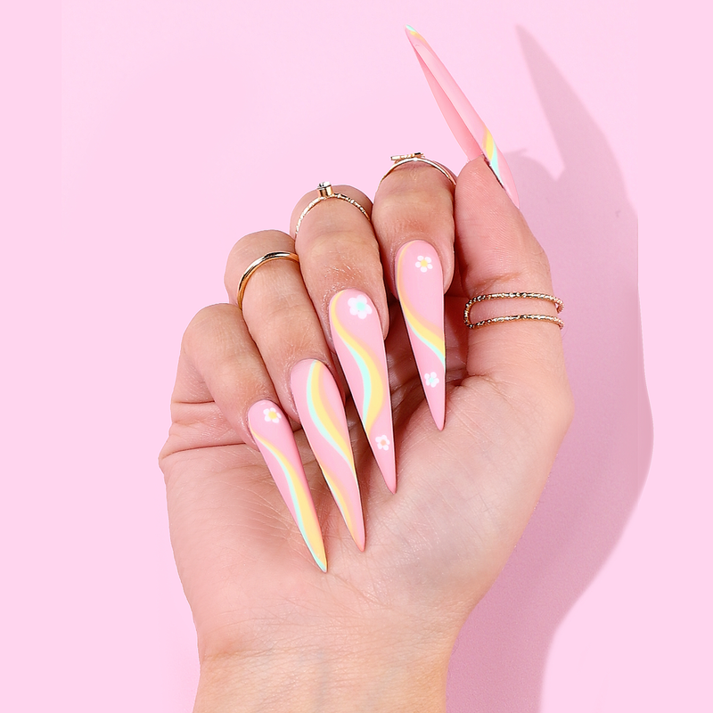 Stiletto Nail Tips XXL - Clear | Kiara Sky Professional Nails