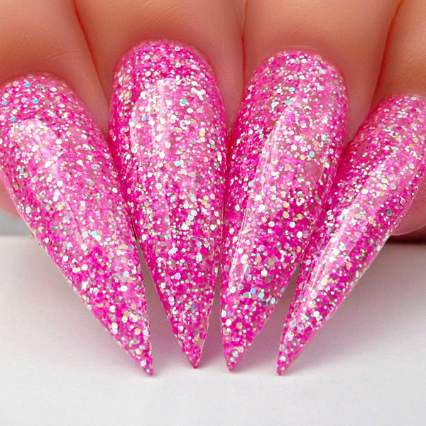 Cuccio Powder Dip Tauchen Puder – Light Pink Mit Rainbow Glitter, 56g, Für Langanhaltende Nagelfarbe Ohne Gel