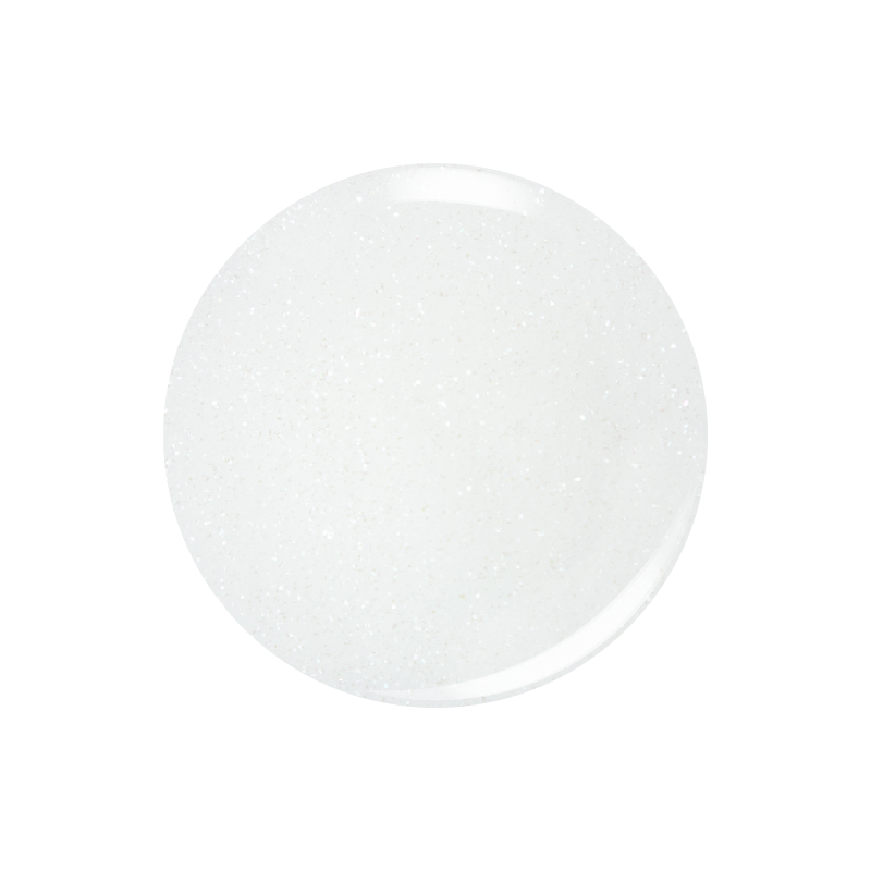 Glistening Snow acrylic powder swatch