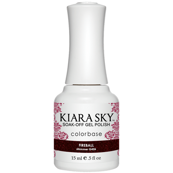 Fireball | Deep Red Gel Polish | Fireball | Kiara Sky Professional