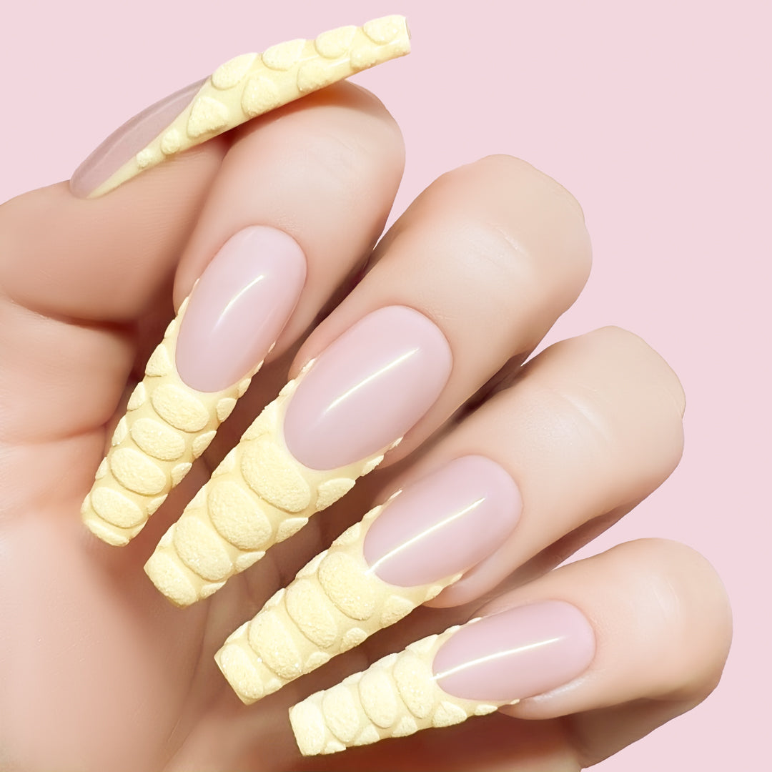 Starry of My Life gel art applied to nail extensions with custom design