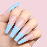 Take a Tint gel art applied to nail extensions