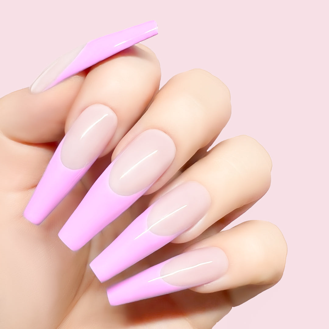 Warhol of Fame gel art applied to nail extensions