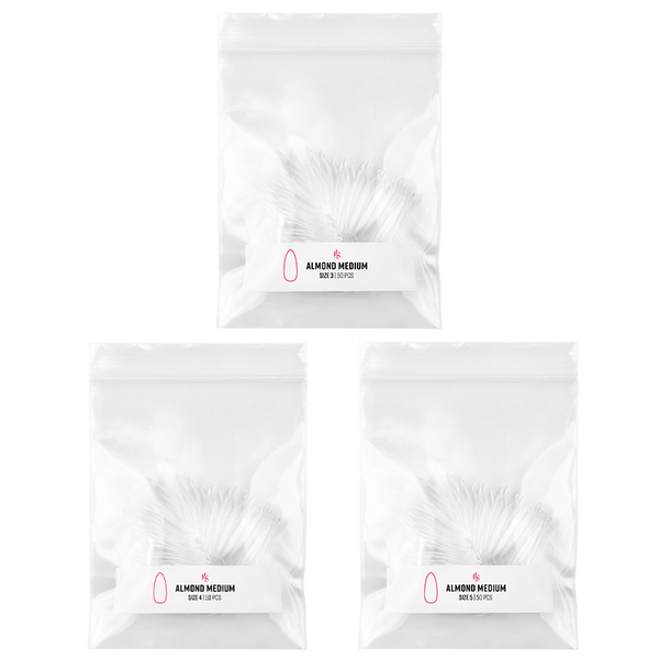 Gelly Tips Refill Pack - Almond Medium