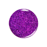 Kiara Sky DiamondFx Grape Idea Gel Polish swatch with light