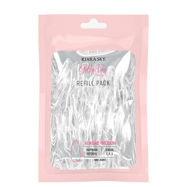 Gelly Tips Refill Pack - Almond Medium