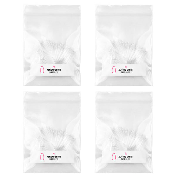 Gelly Tips Refill Pack - Almond Short