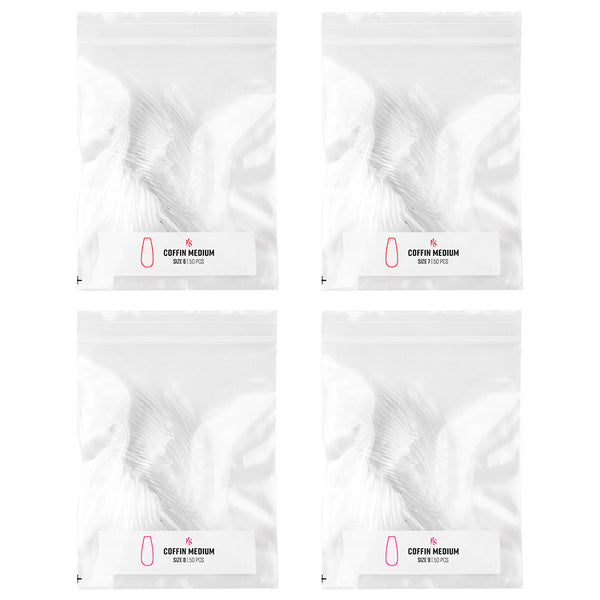 Gelly Tips Refill Pack - Coffin Medium