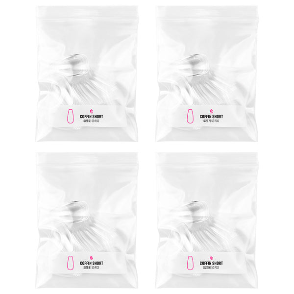 Gelly Tips Refill Pack - Coffin Short