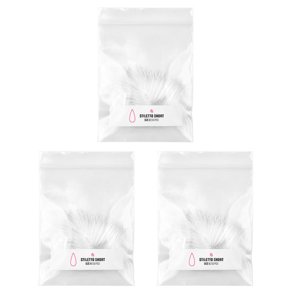 Gelly Tips Refill Pack - Stiletto Short