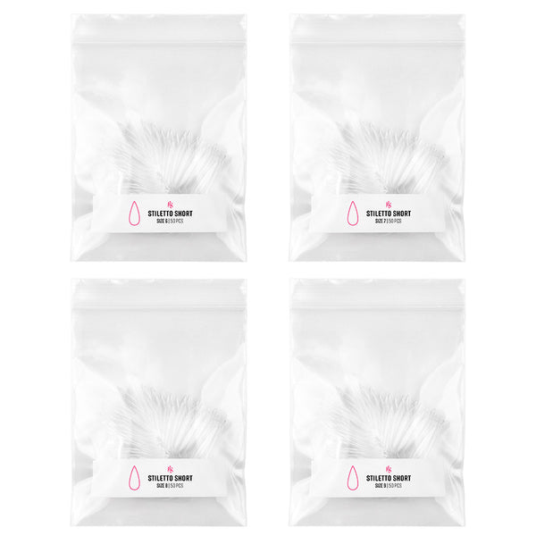 Gelly Tips Refill Pack - Stiletto Short