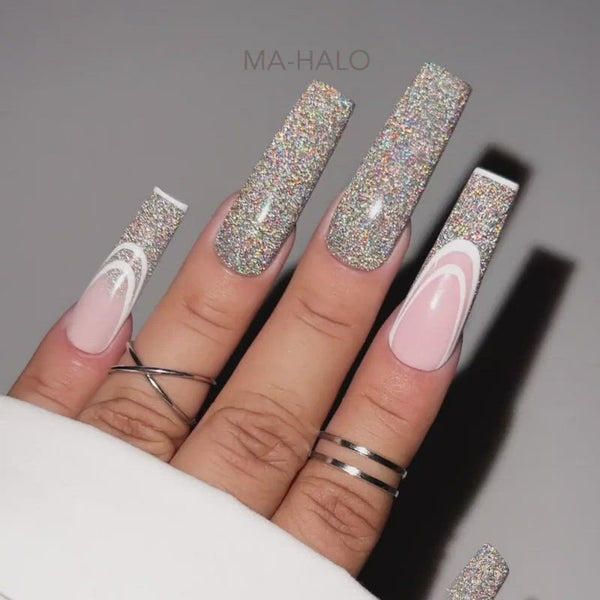 Kiara Sky DiamondFx Ma-Holo dip powder on nails