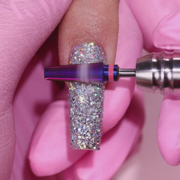 Purple Pro Drill Bit being used