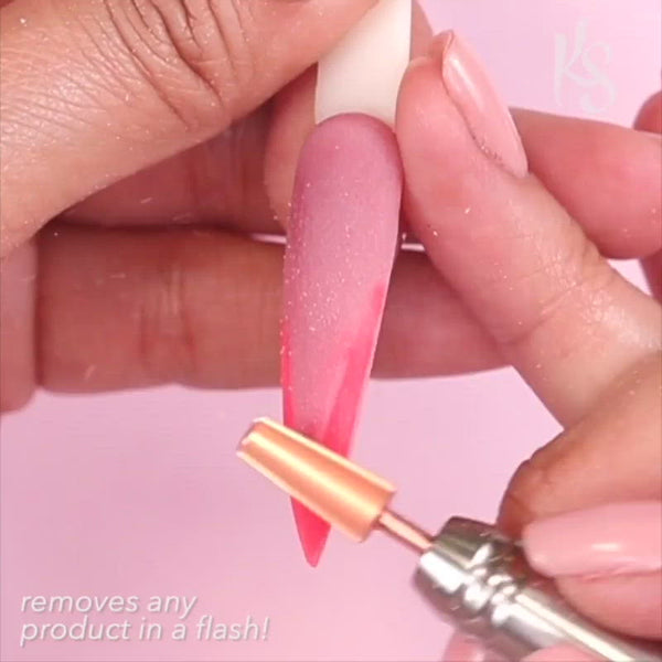 Rose Gold Medium Bit being used