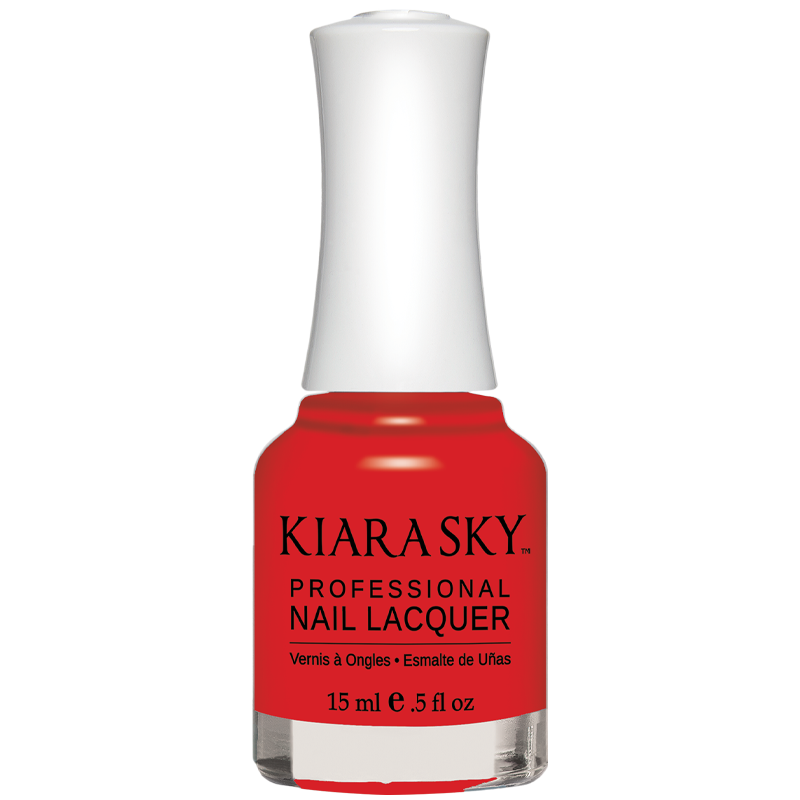 Danger | Bright Red Nail Lacquer | Kiara Sky