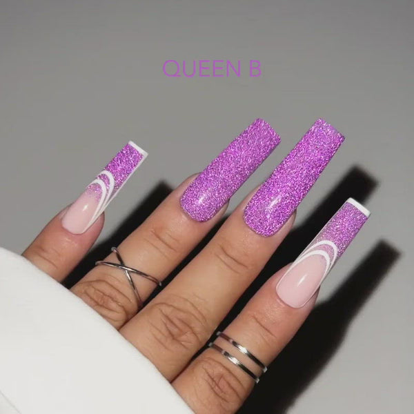 Kiara Sky DiamondFx Queen B on nails
