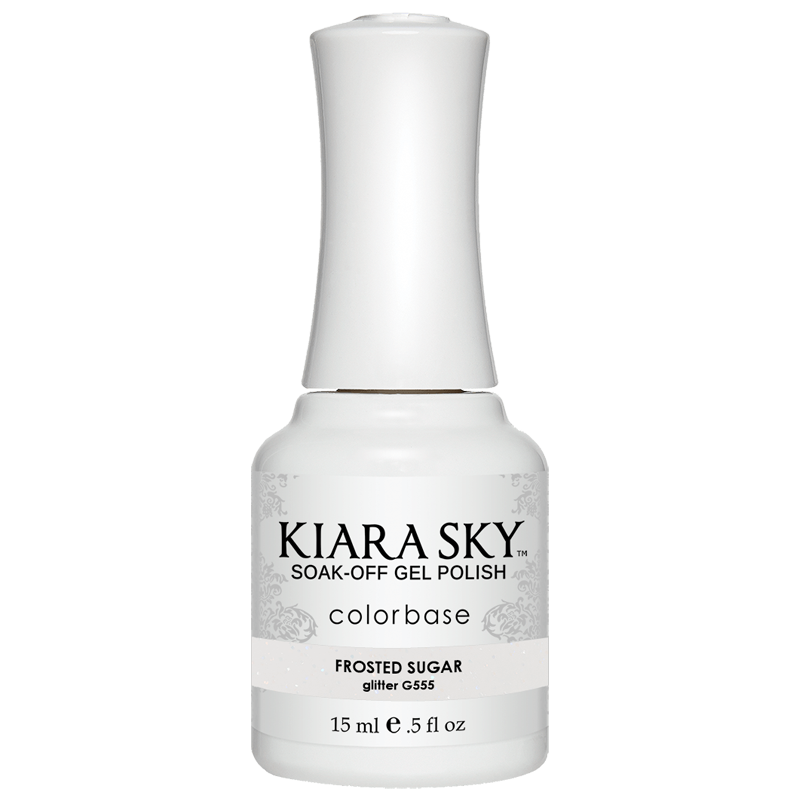 Frosted Sugar | White Gel Polish | Kiara Sky