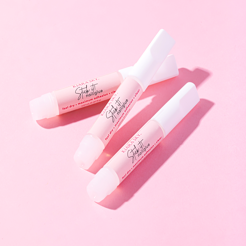 Kiara Sky Stick It Nail Glue sticks with shadows